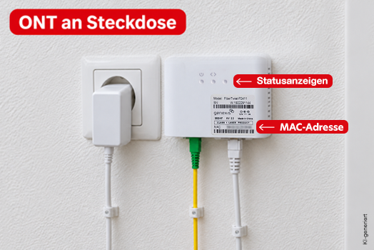ONT an Steckdose